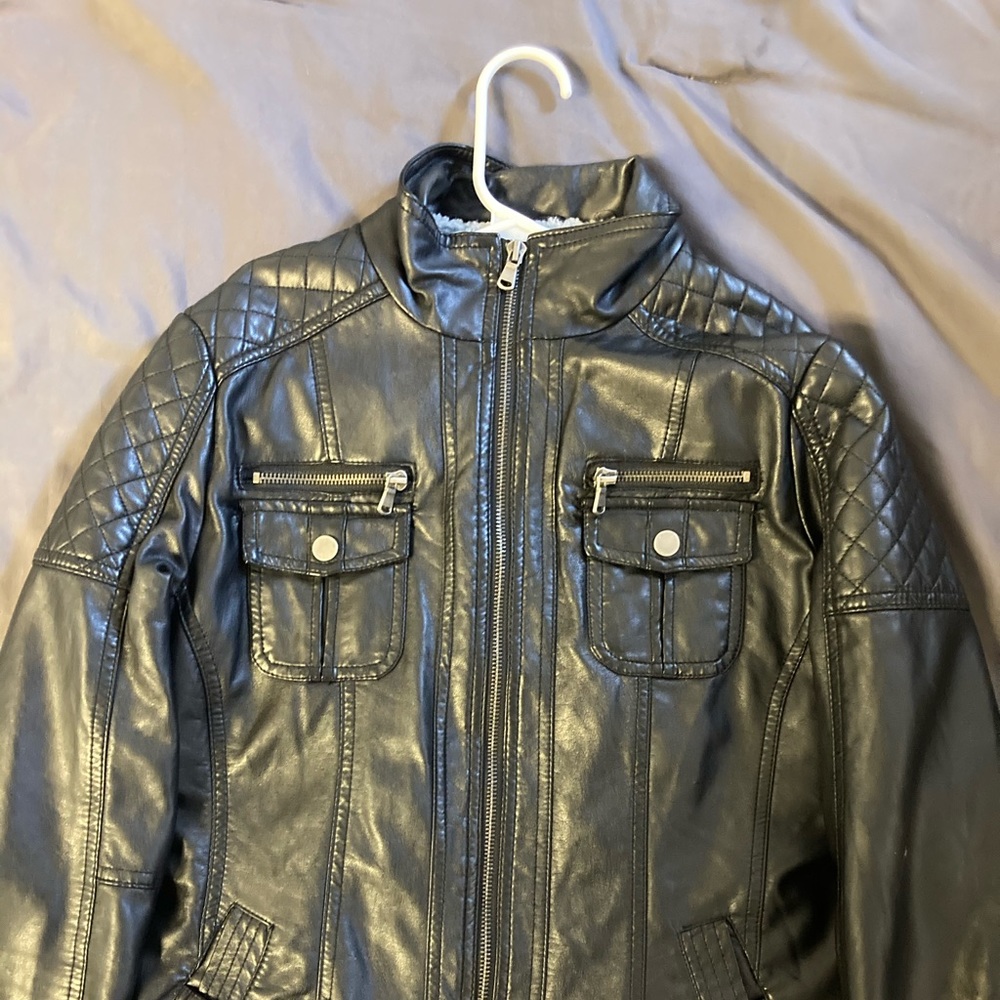 Vegan leather jacket